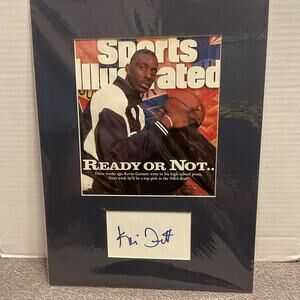 Sports Illustrated Rookie Kevin Garnett autographed Magazine cover. With C.O.A.